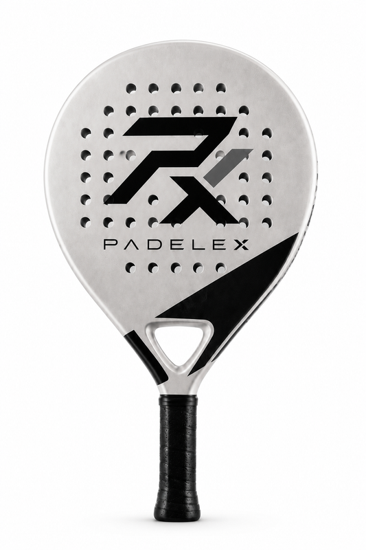 PADELEX PX Classic Control Padel Racket – Lightweight All-Round Performance Paddle (White/Black)