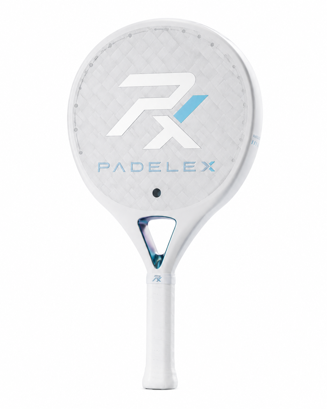 PADELEX PX Pure Control Padel Racket – Ultra-Light Precision Performance Paddle (White/Ice Blue)