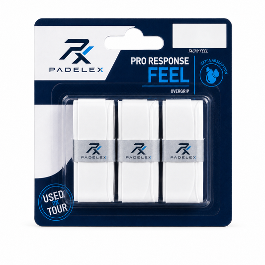 PADELEX Pro Response Feel Overgrip – 3 Pack White