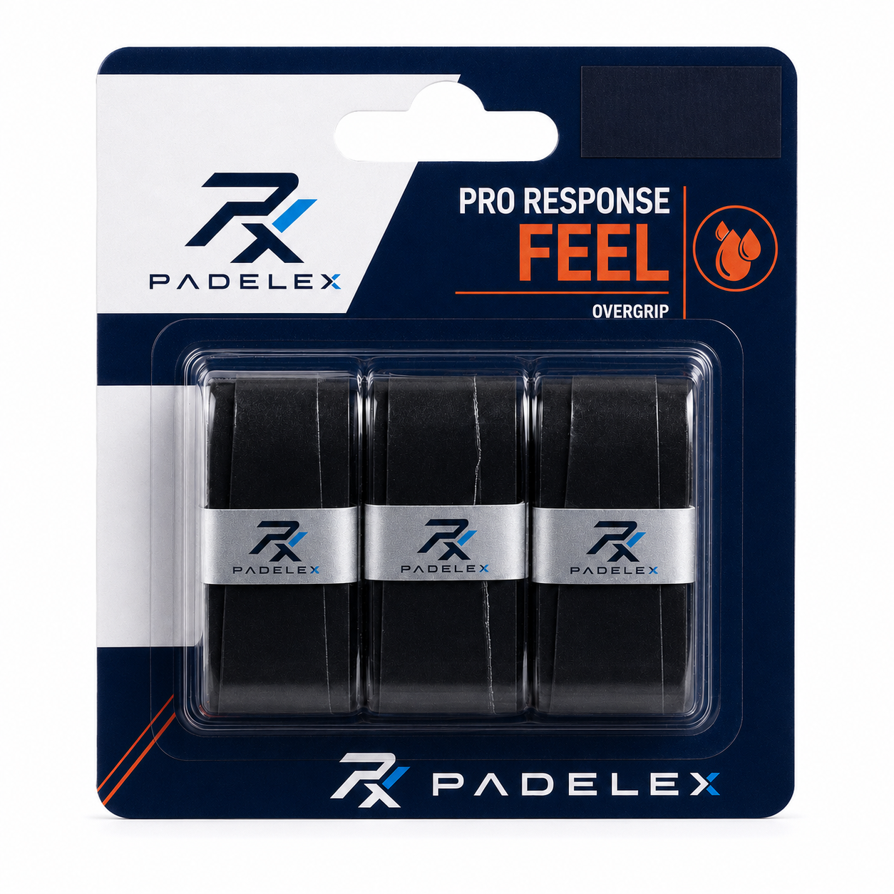 PADELEX Pro Response Feel Overgrip – 3 Pack White