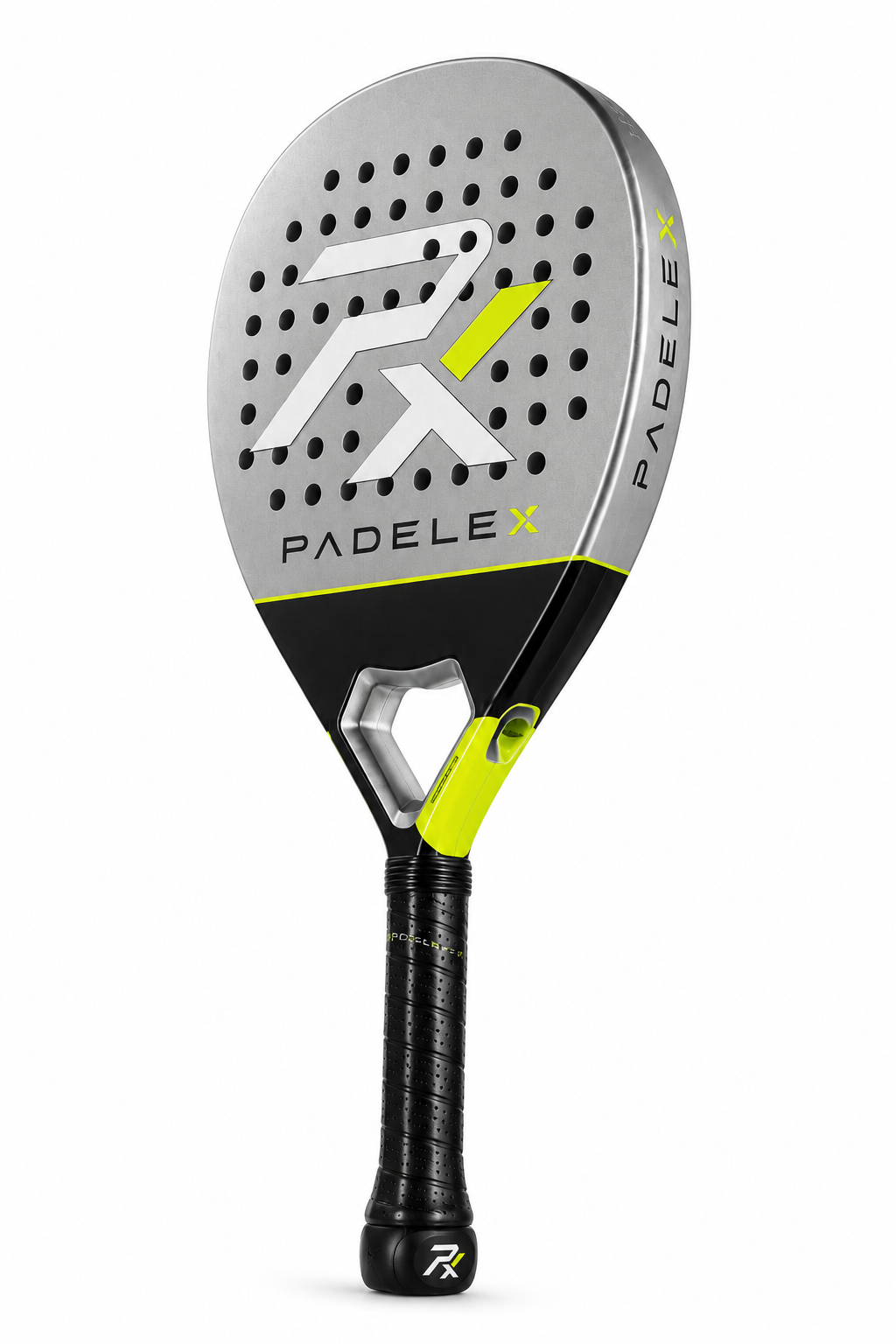 PADELEX PX Premium Carbon Padel Racket – Lightweight Power & Precision Paddle (Silver/Black/Neon Green)