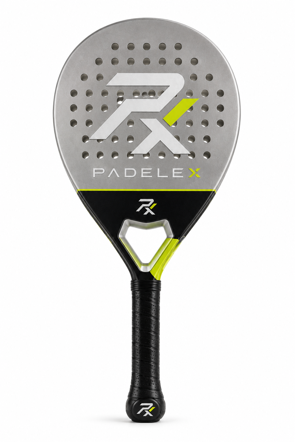 PADELEX PX Premium Carbon Padel Racket – Lightweight Power & Precision Paddle (Silver/Black/Neon Green)