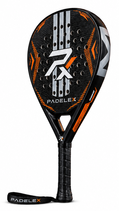PADELEX PX Carbon Power Padel Racket – Advanced Performance Carbon Fiber Paddle (Black/Orange)